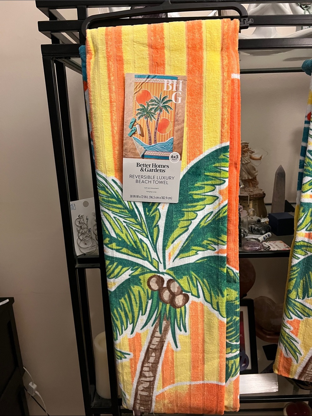Better Homes And Gardens Luxury Tropical Themed Bath or Beach Towel NWT